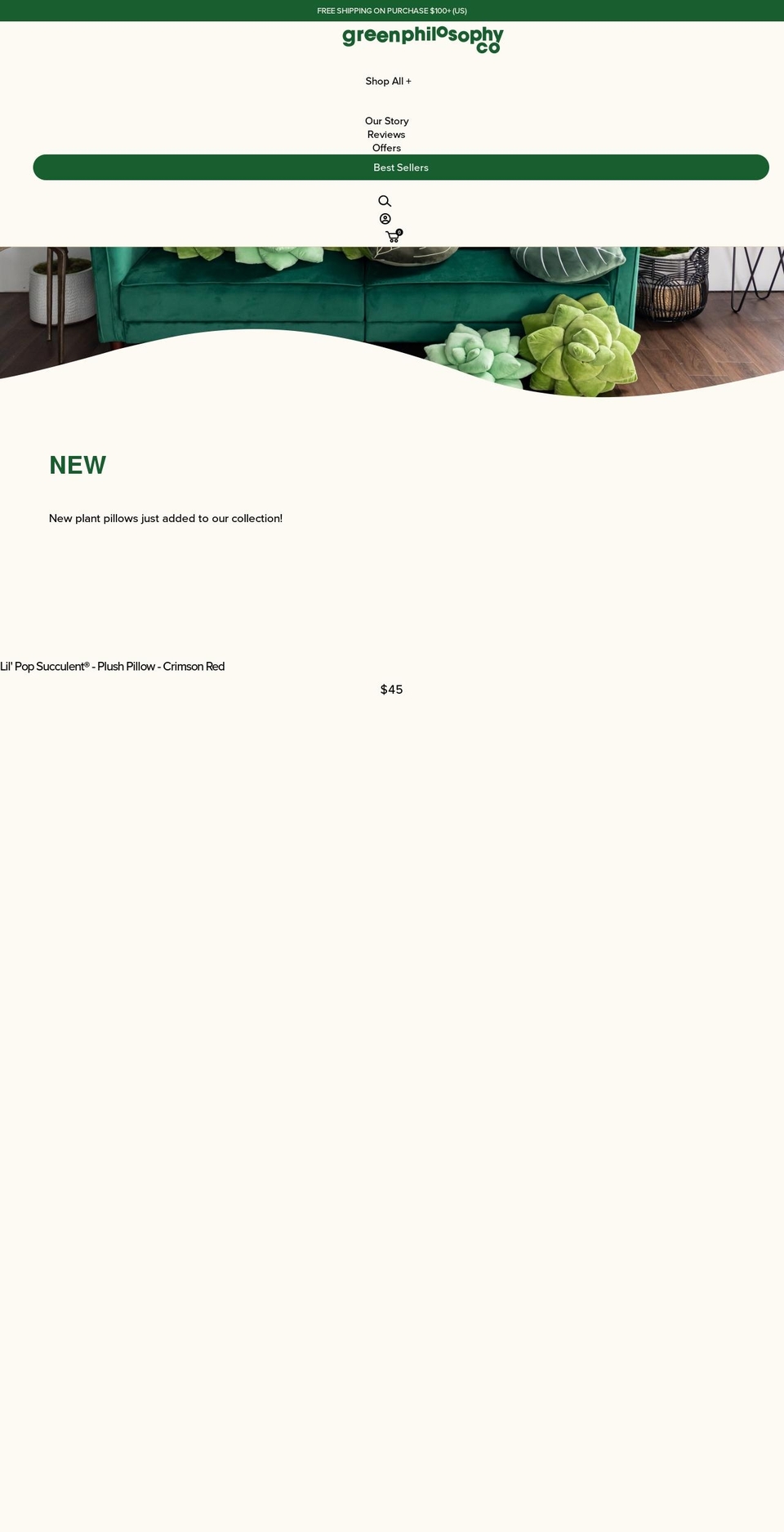 greenphilosophy.co shopify website screenshot