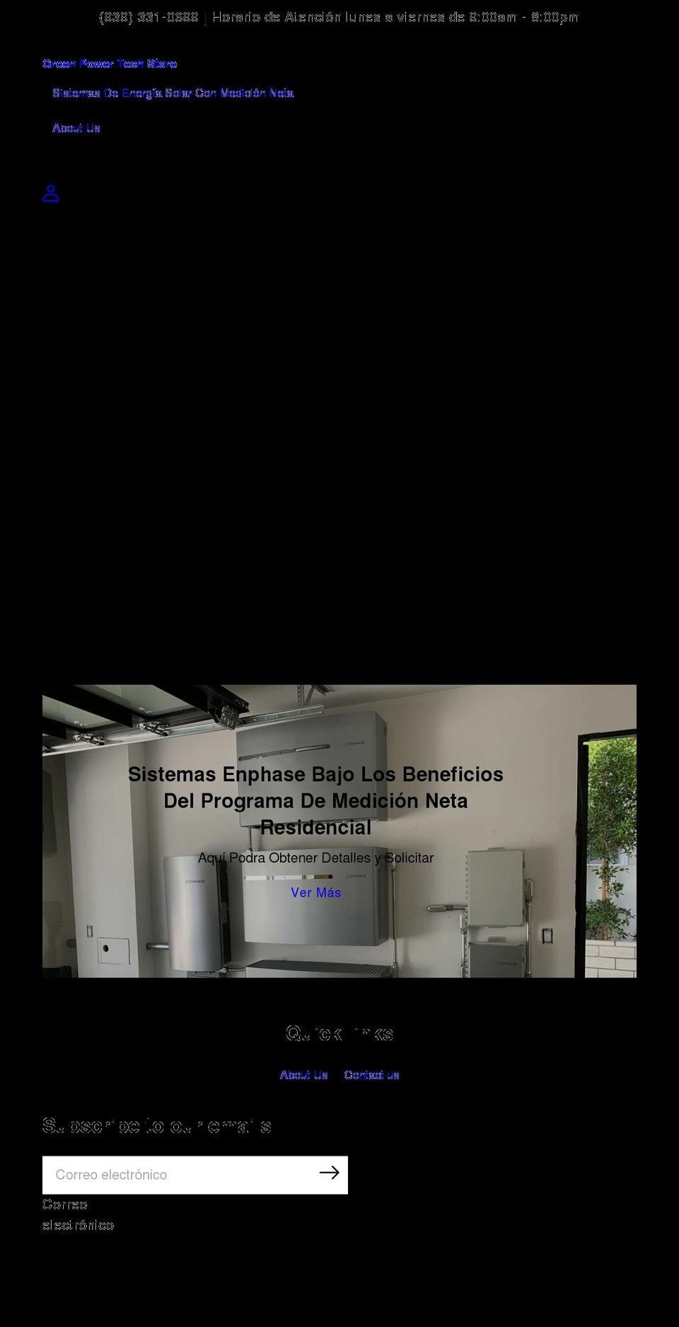 greenpowertechstorepr.com — Shopify storefront screenshot