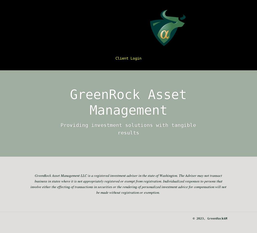 greenrockam.com shopify website screenshot