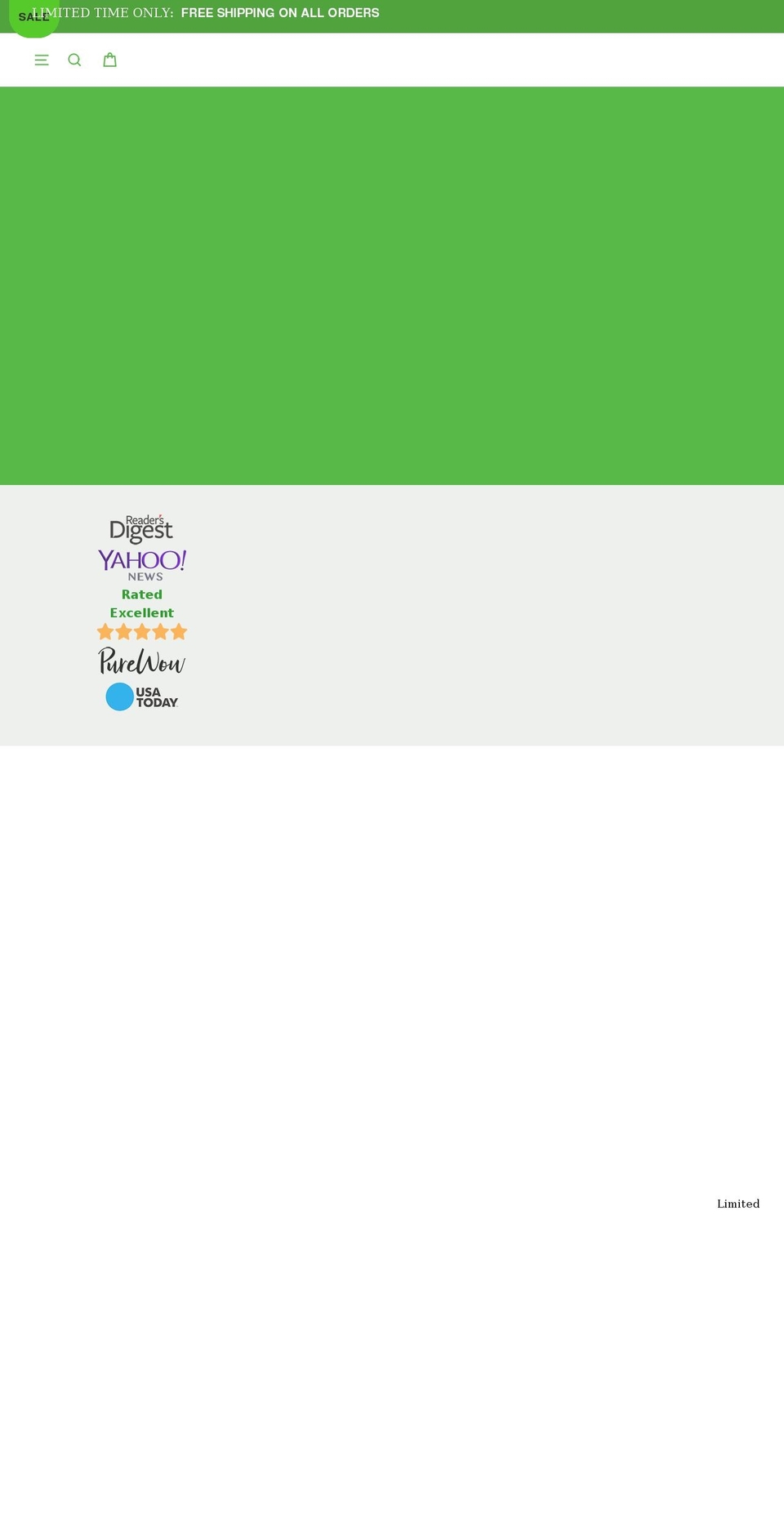 greens-steel.myshopify.com — Shopify storefront screenshot