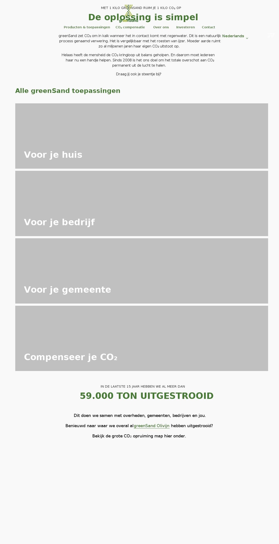 greensand.com shopify website screenshot