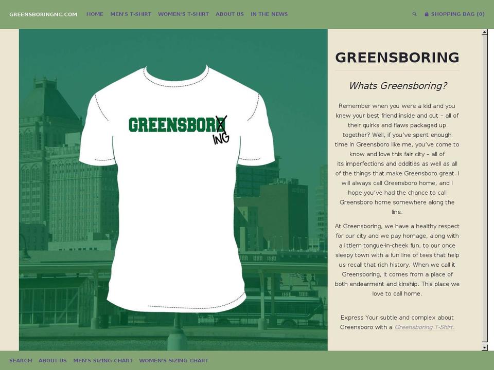 greensboringnc.com shopify website screenshot