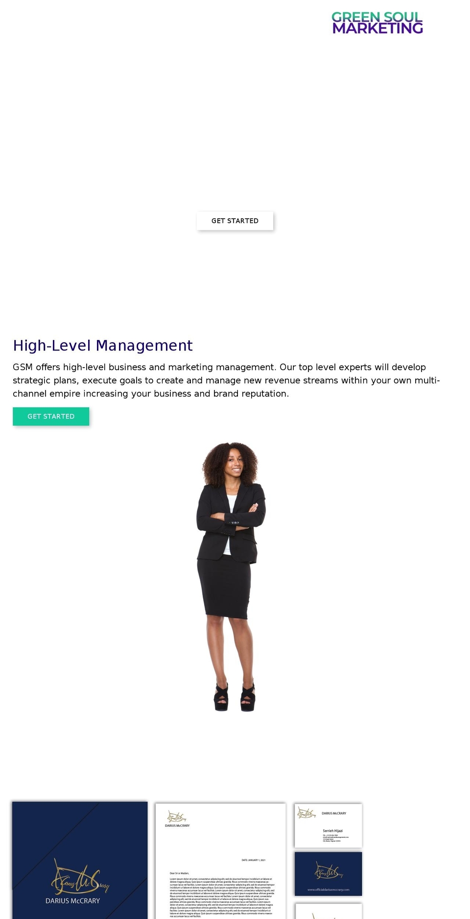 greensoulmarketing.com shopify website screenshot
