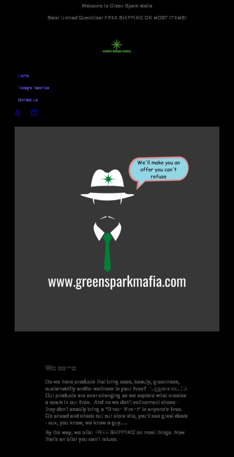 greensparkmafia.com shopify website screenshot