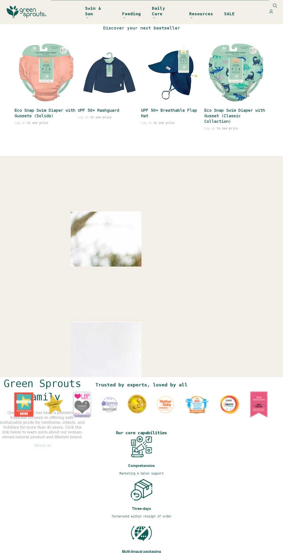 greensproutsretailers.com shopify website screenshot