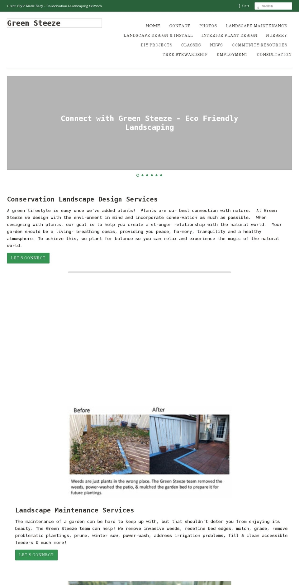 greensteeze.com shopify website screenshot