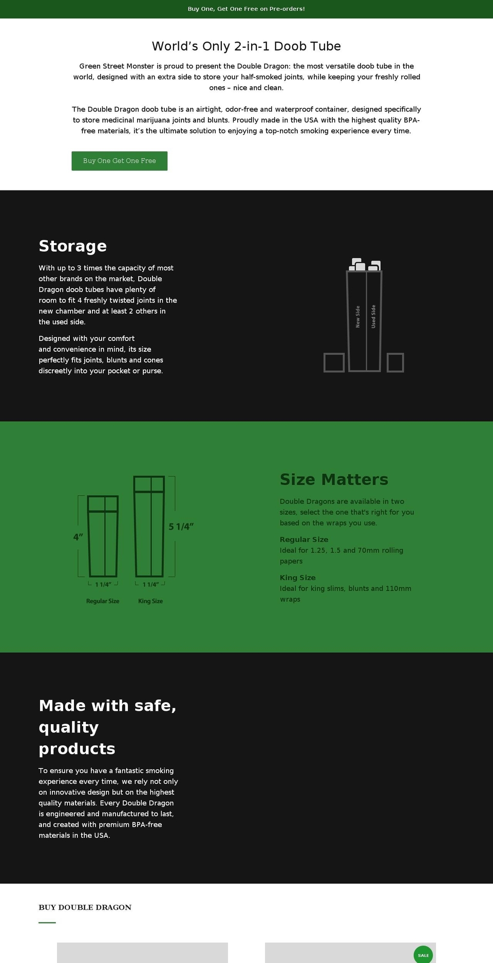 greenstreetmonster.com — Shopify storefront screenshot