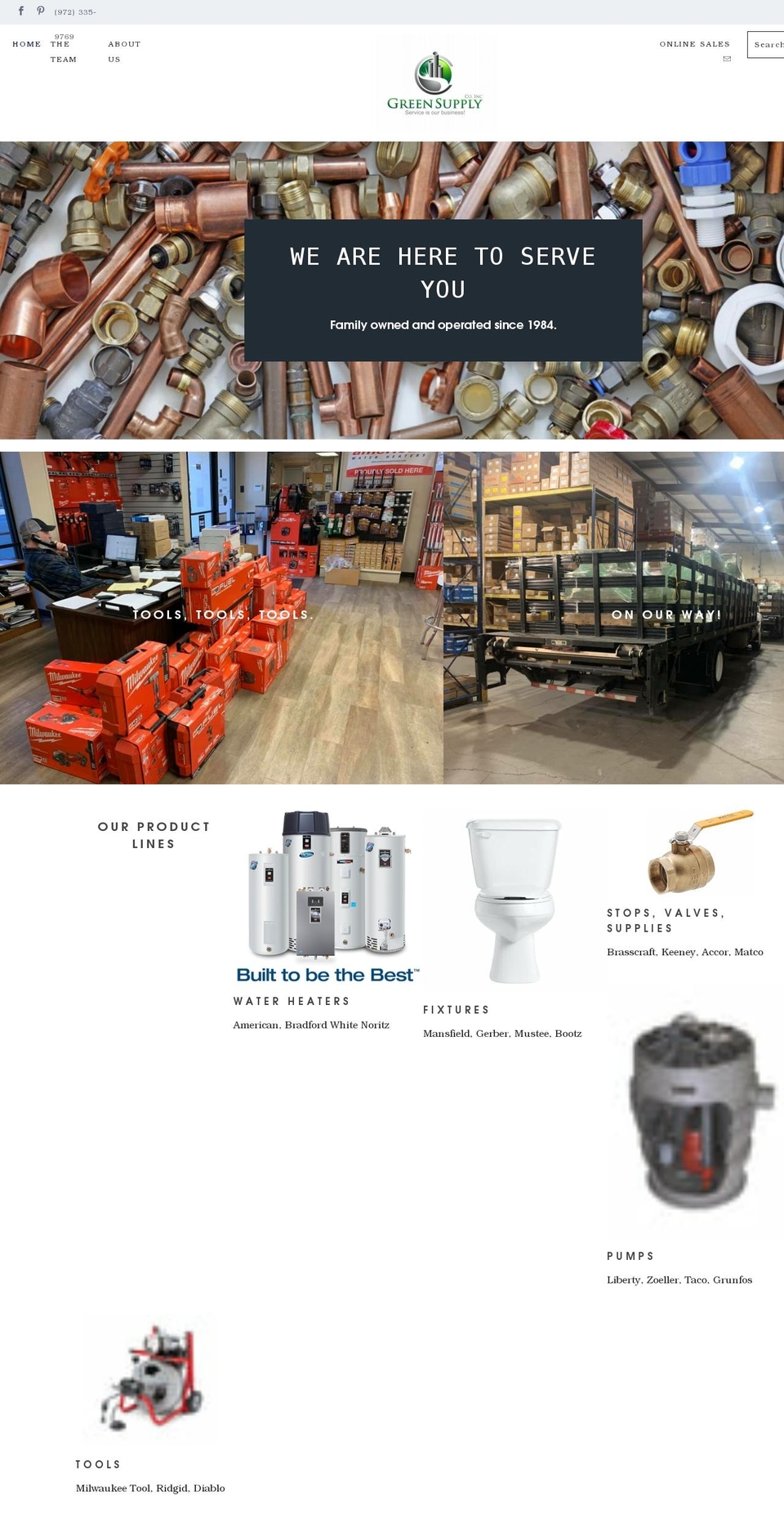 greensupplyco.com shopify website screenshot