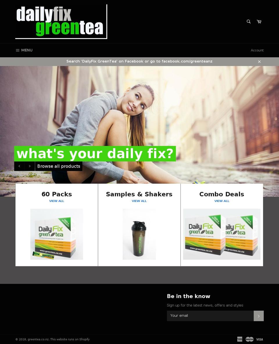 greentea.co.nz shopify website screenshot