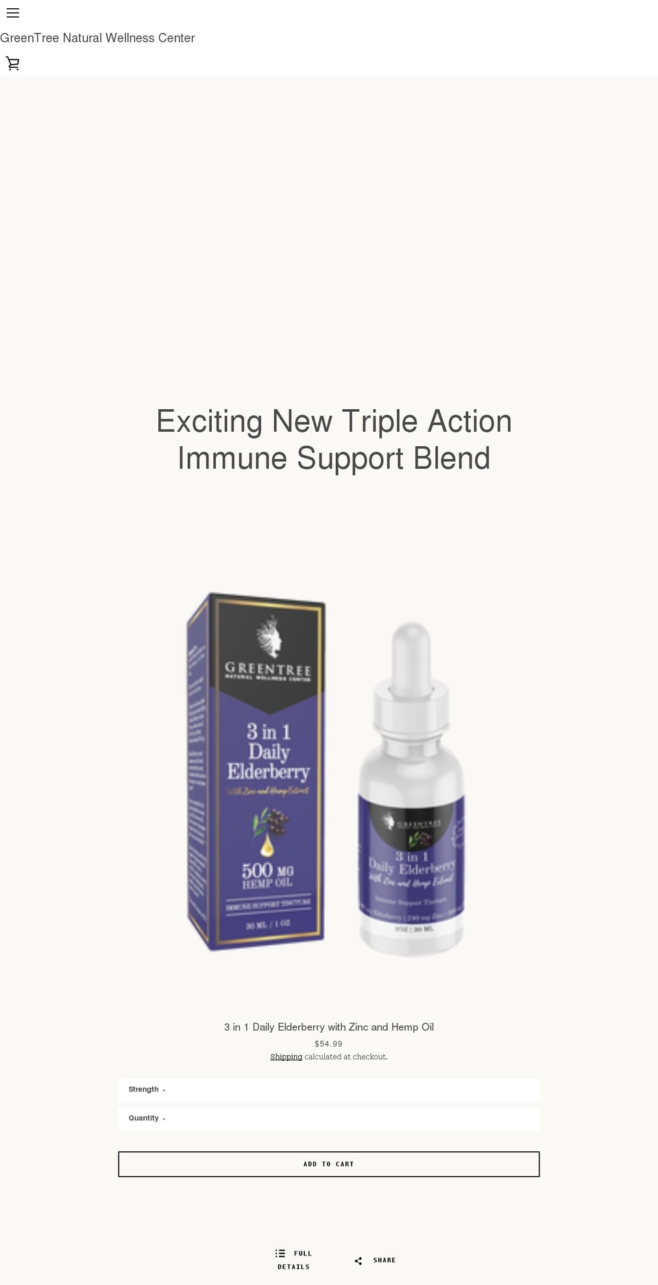 greentreewellnesscenter.com shopify website screenshot
