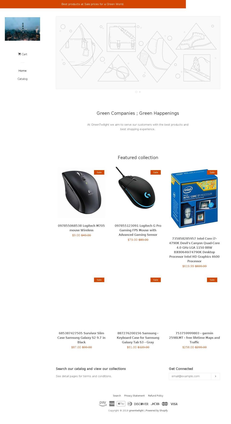 greentwilight.com — Shopify storefront screenshot