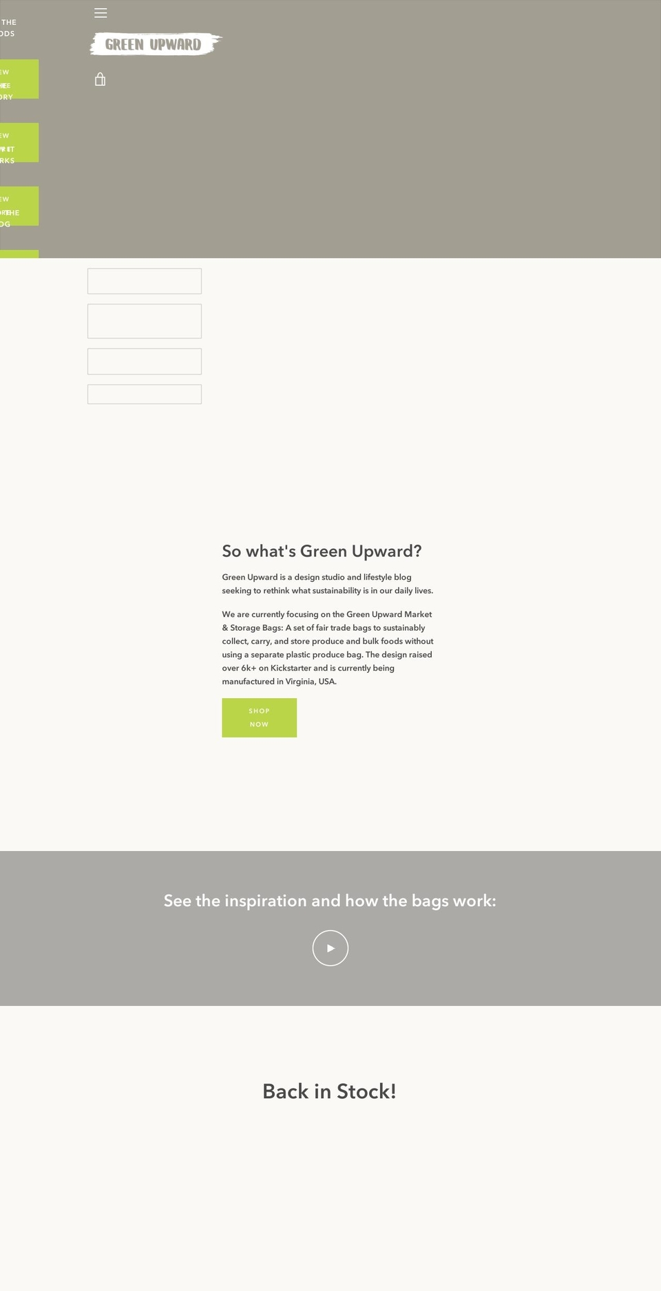 greenupward.com shopify website screenshot
