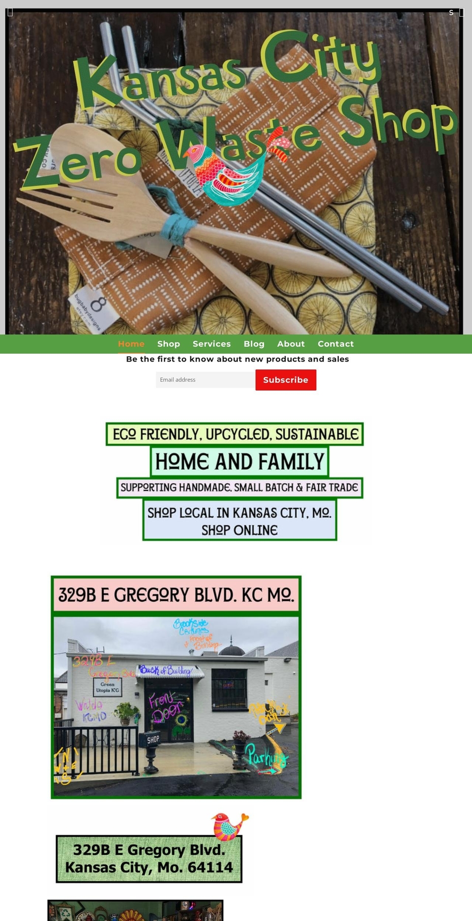 greenutopiakc.com — Shopify storefront screenshot