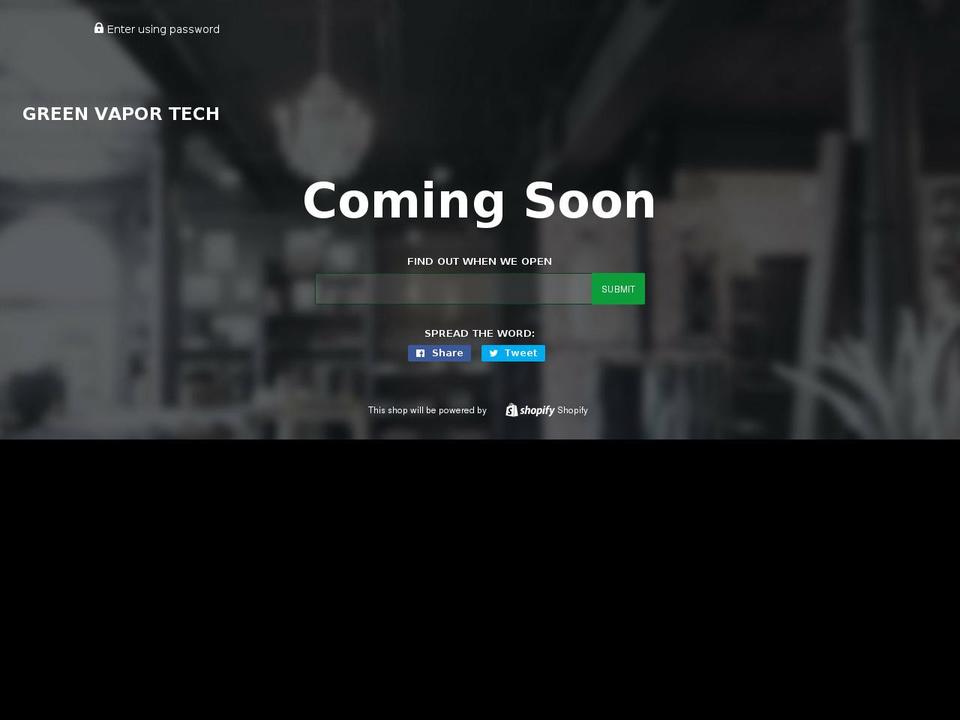 greenvaportech.com — Shopify storefront screenshot