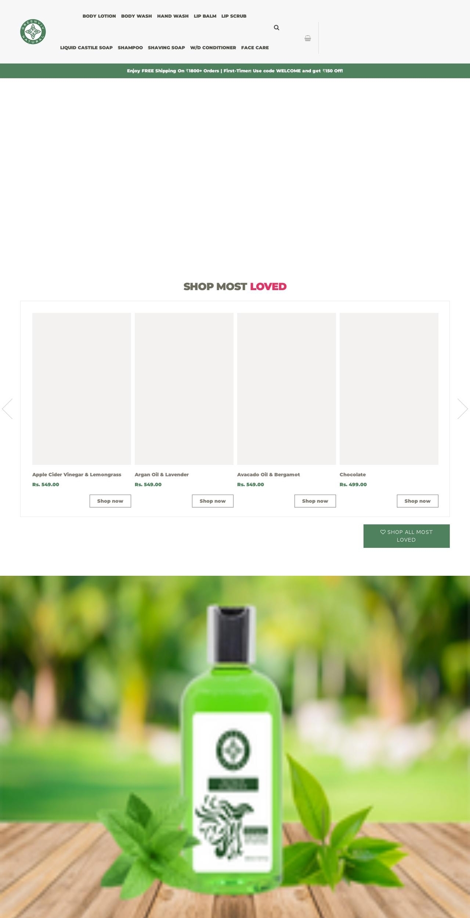 greenviv.com shopify website screenshot