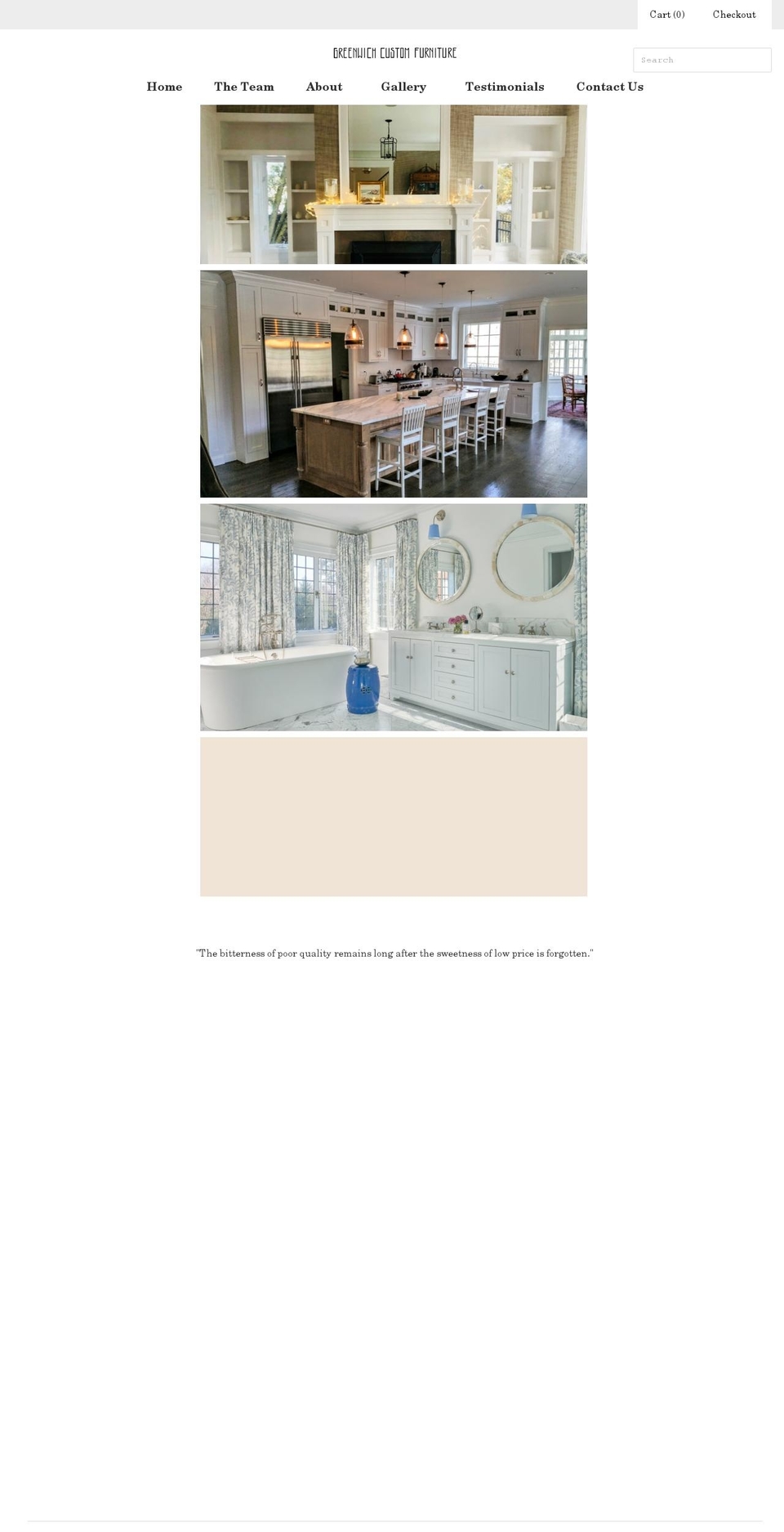 greenwichcustomfurniture.com shopify website screenshot