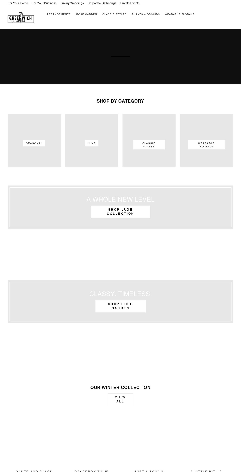 greenwichorchids.com shopify website screenshot
