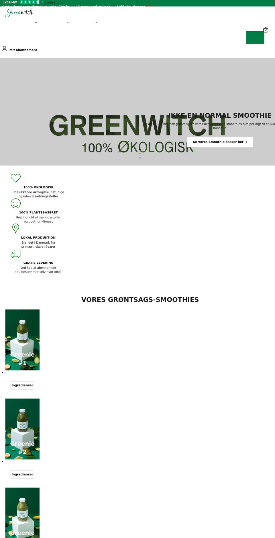 greenwitch.dk shopify website screenshot