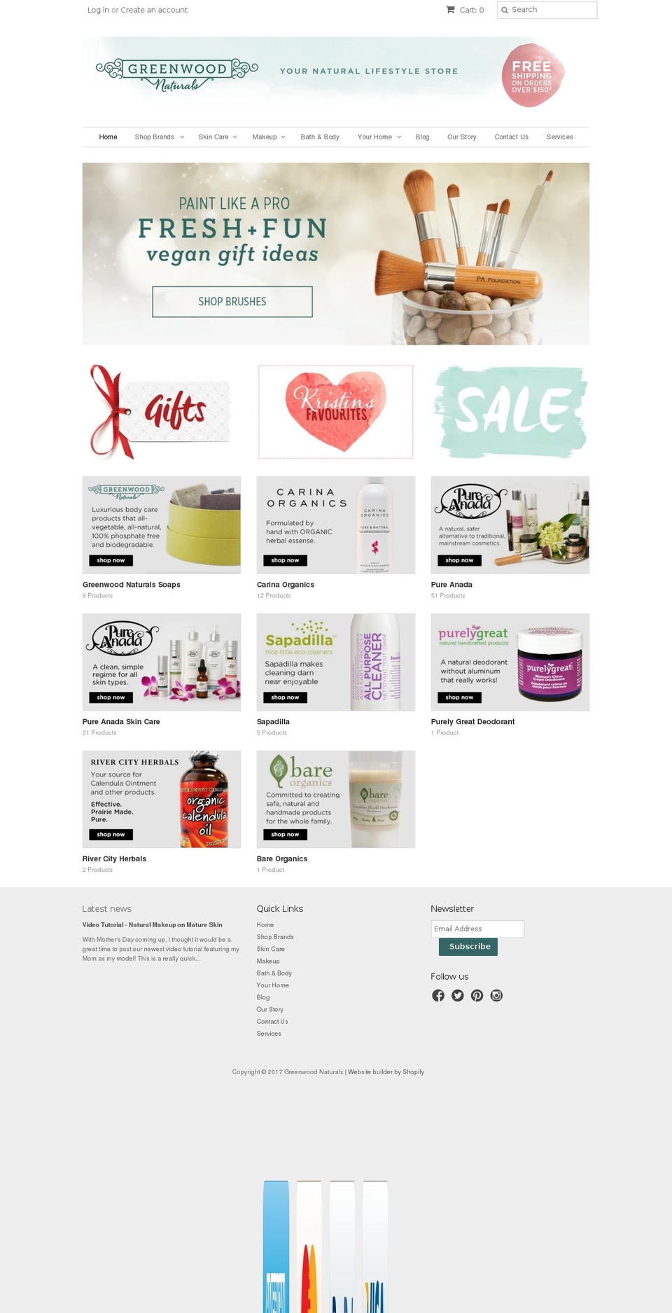greenwoodnaturals.com shopify website screenshot