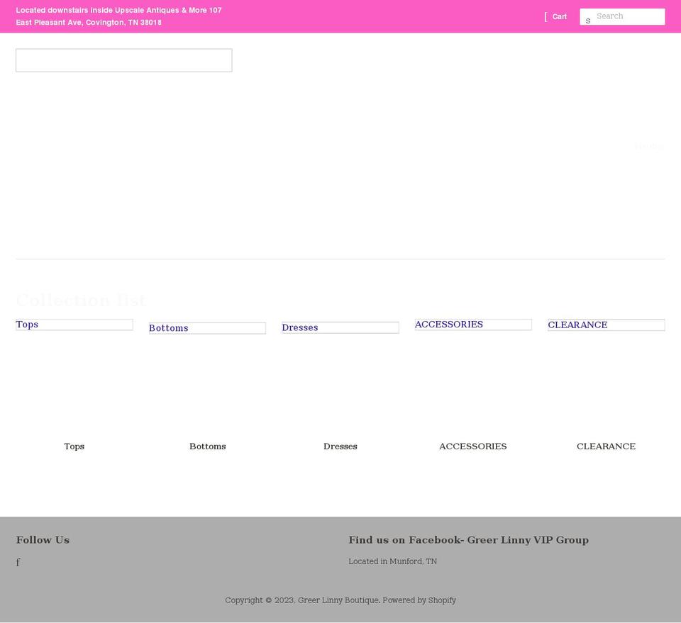 greerlinny.com shopify website screenshot