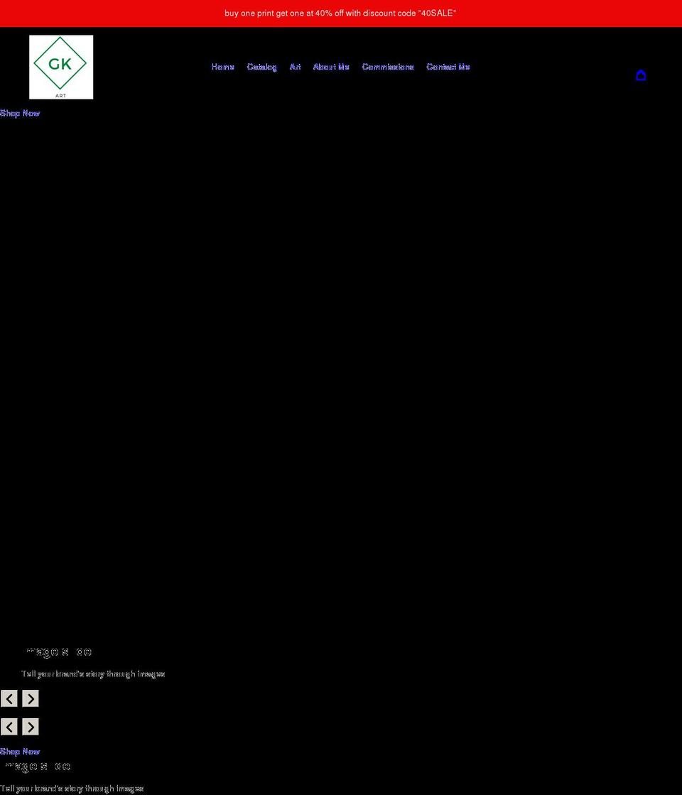 gregkrivac.com shopify website screenshot