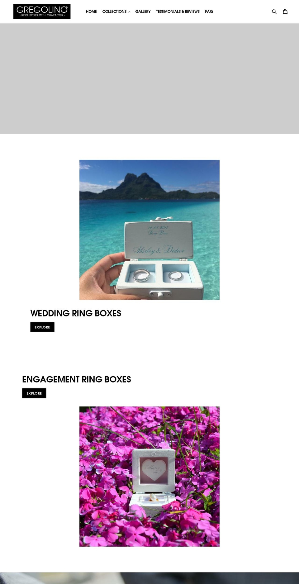 gregolino.com — Shopify storefront screenshot