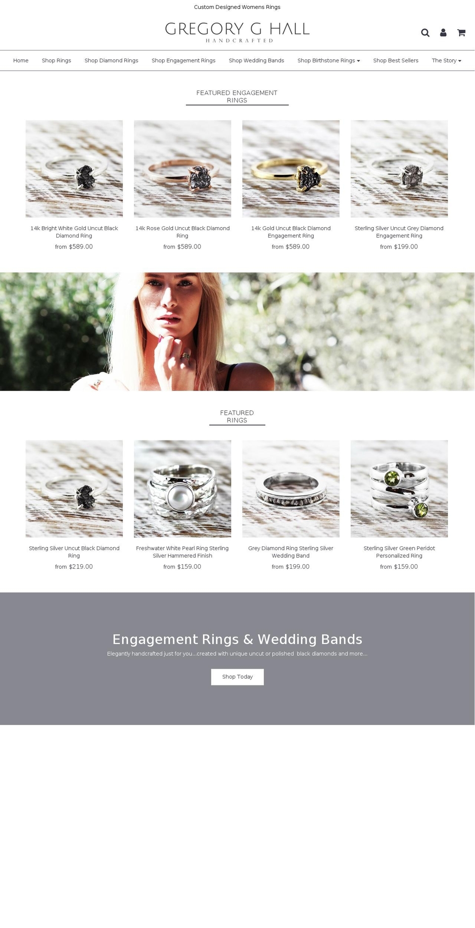 gregoryghall.com — Shopify storefront screenshot