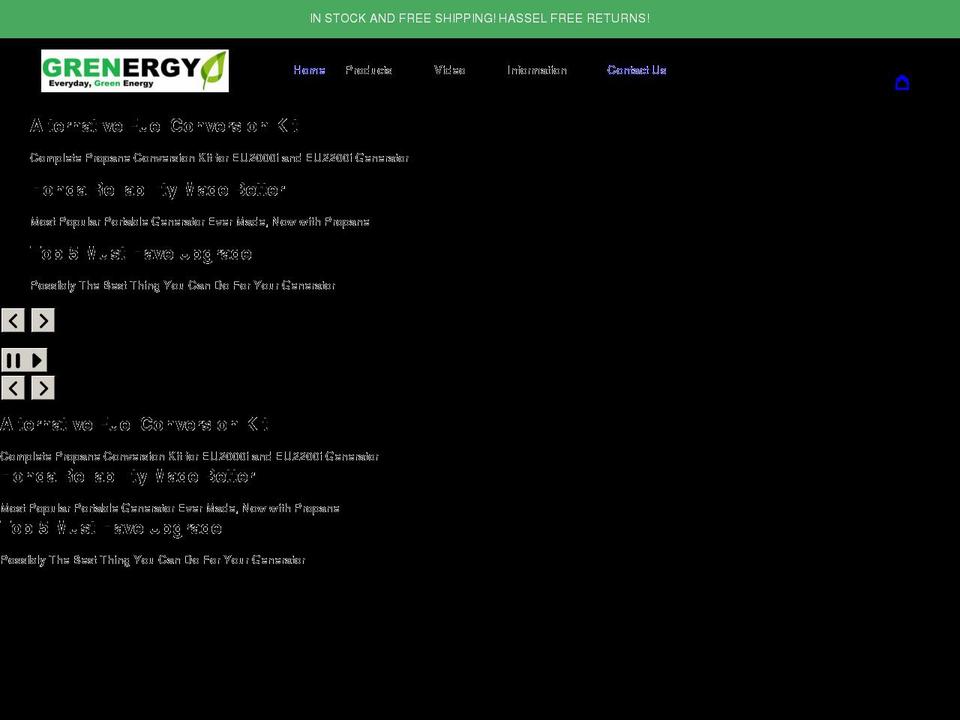 grenergy-us.com shopify website screenshot
