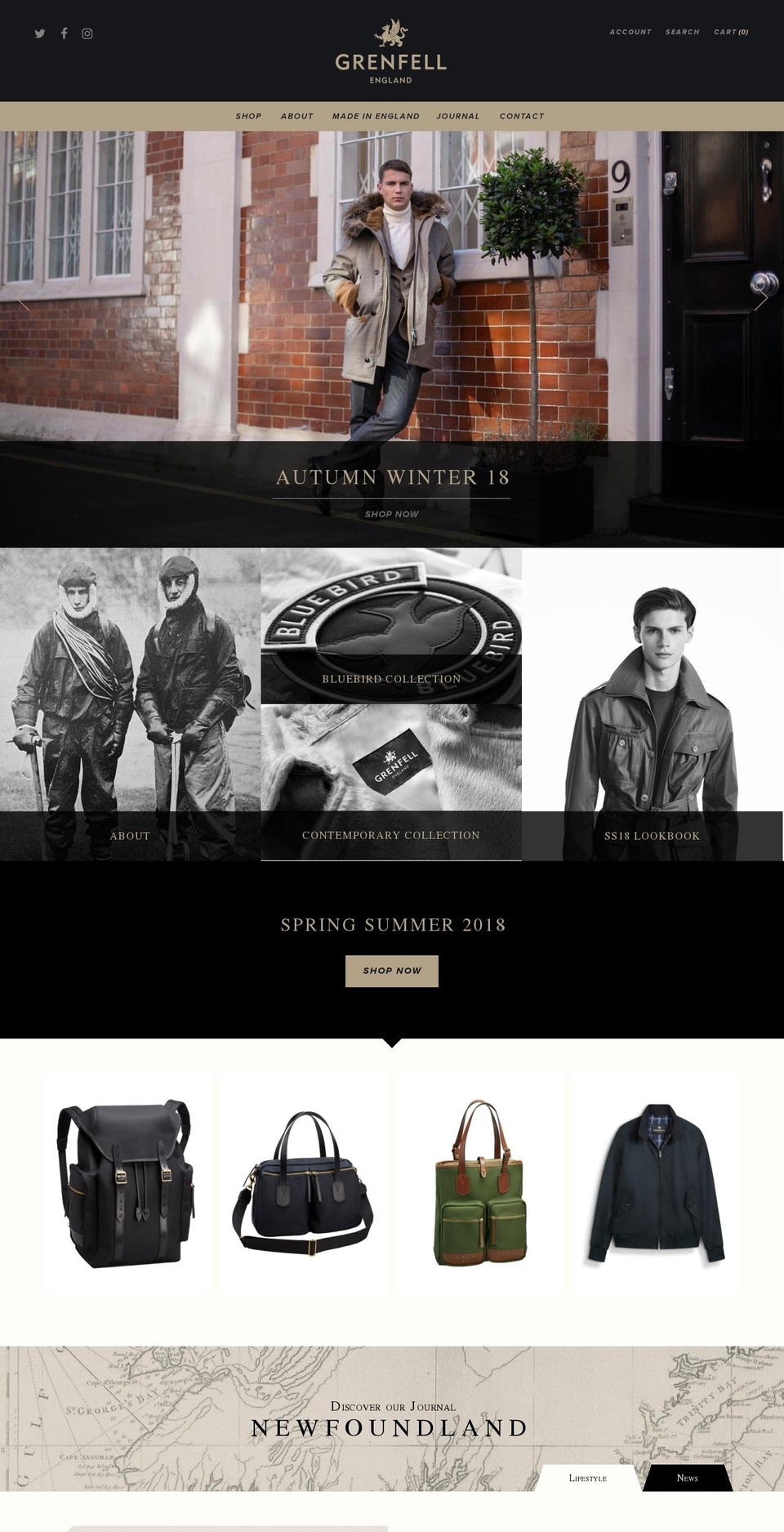 Grenfell 2016 Shopify theme site example grenfell.eu