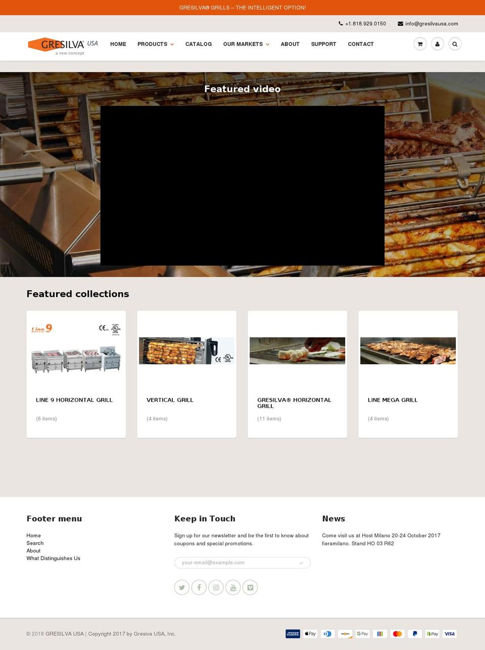 gresilvausa.com shopify website screenshot