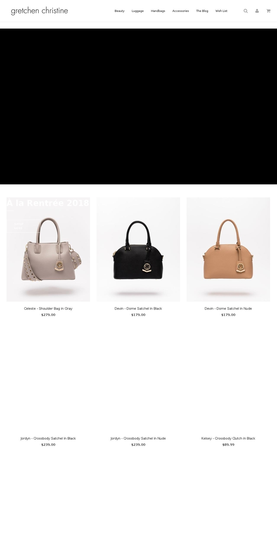 gretchenrossi.com — Shopify storefront screenshot