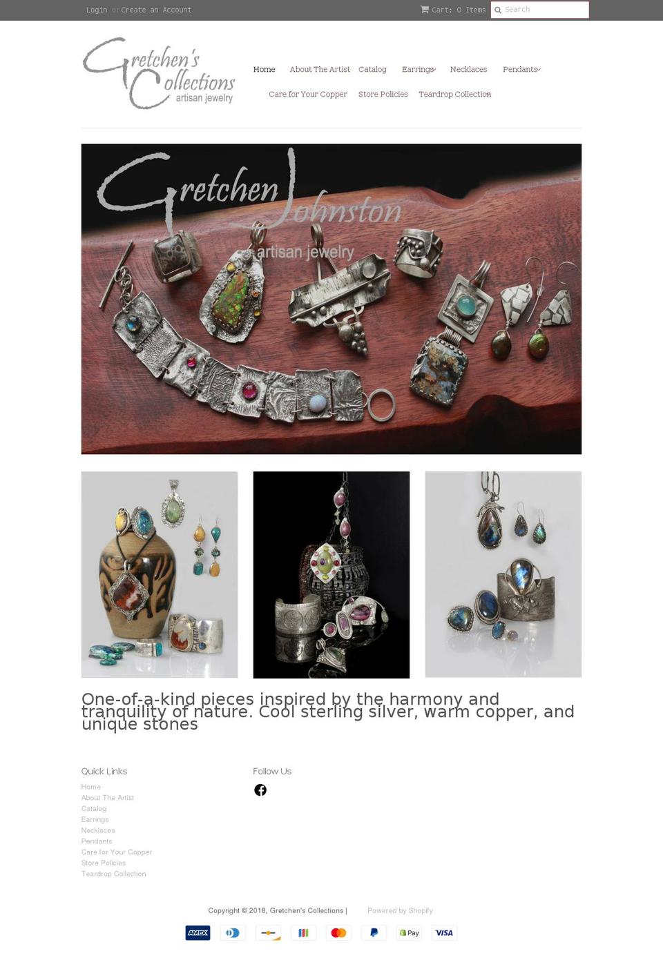 gretchenscollections.com — Shopify storefront screenshot