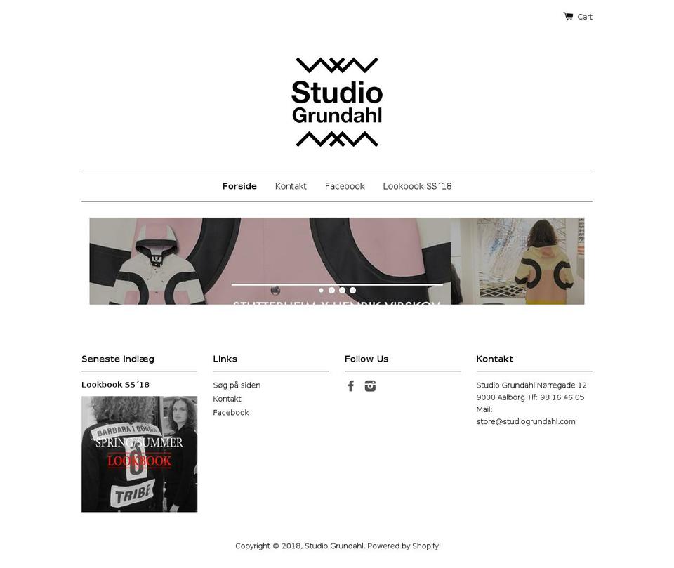 grethegrundahl.dk shopify website screenshot