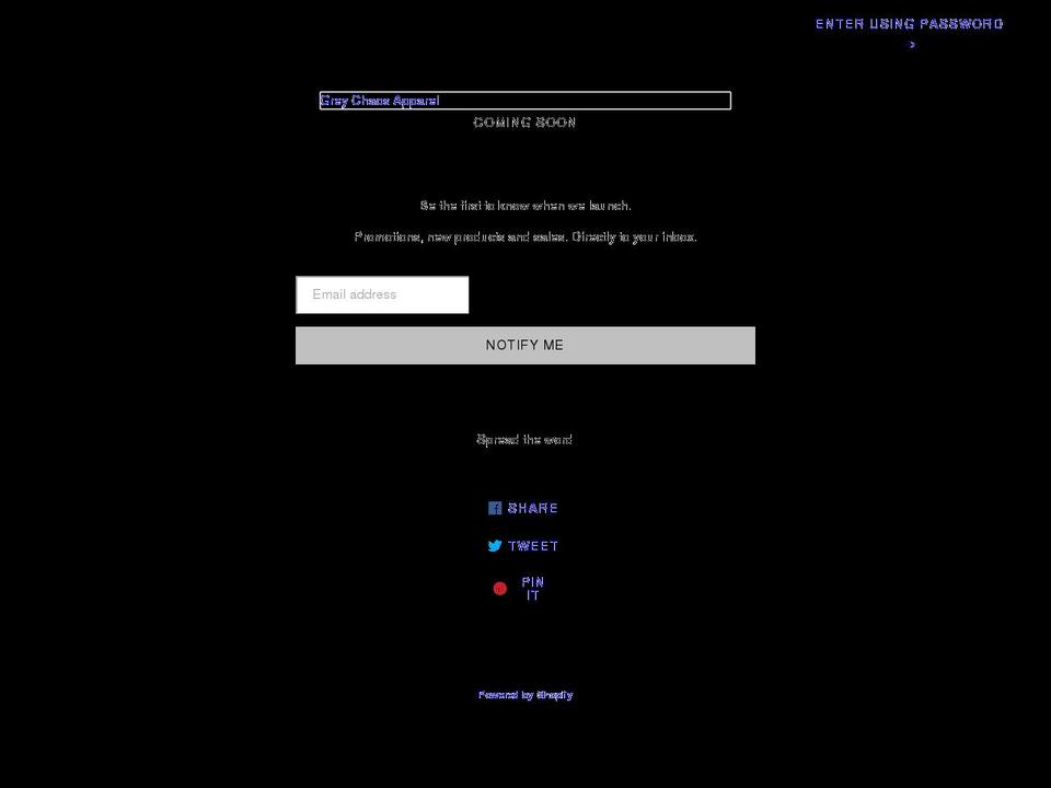grey-chaos-apparel.myshopify.com shopify website screenshot