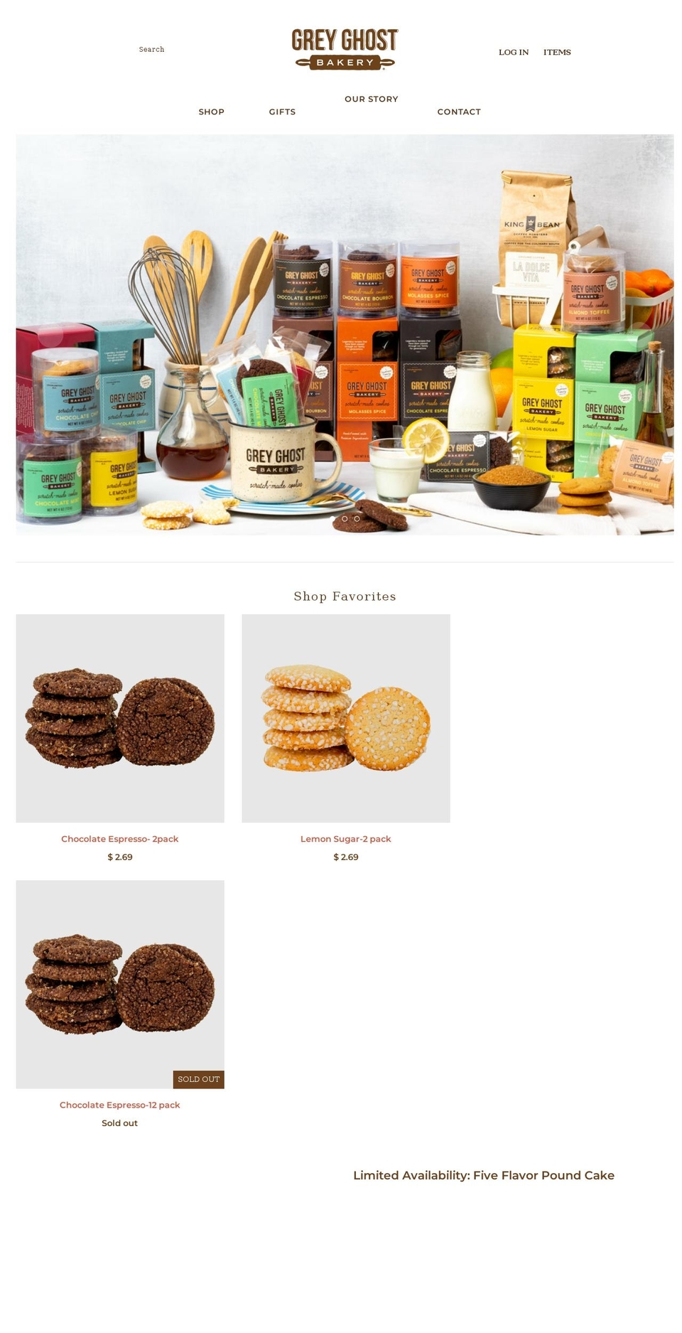 grey-ghost-bakery.myshopify.com shopify website screenshot