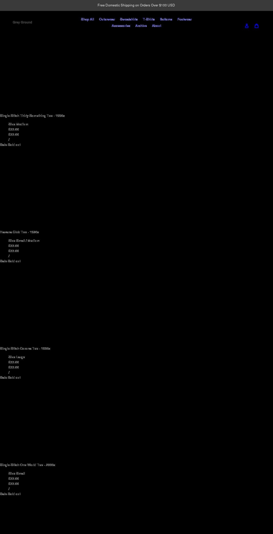 grey-ground.com shopify website screenshot