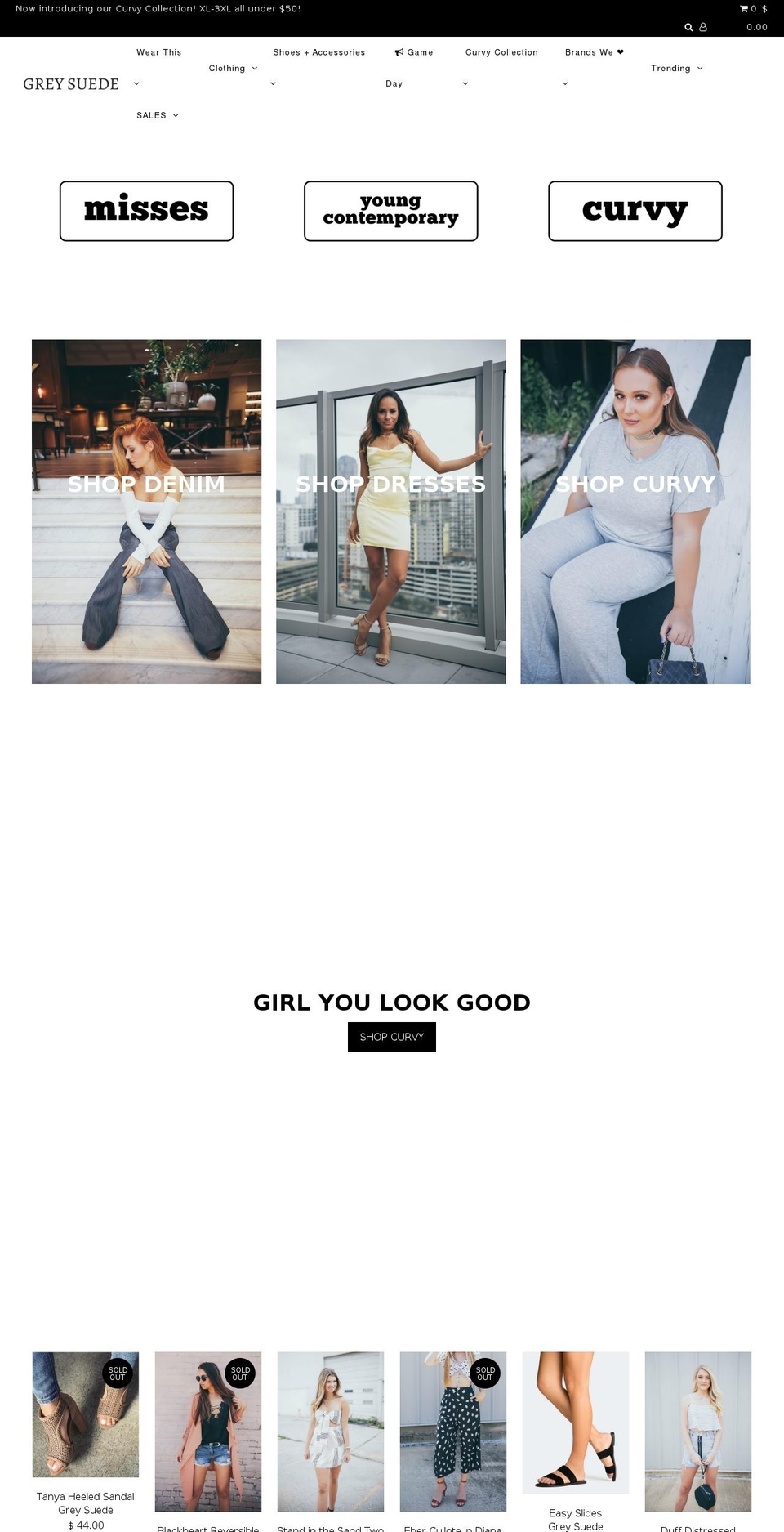 grey-suede.myshopify.com shopify website screenshot