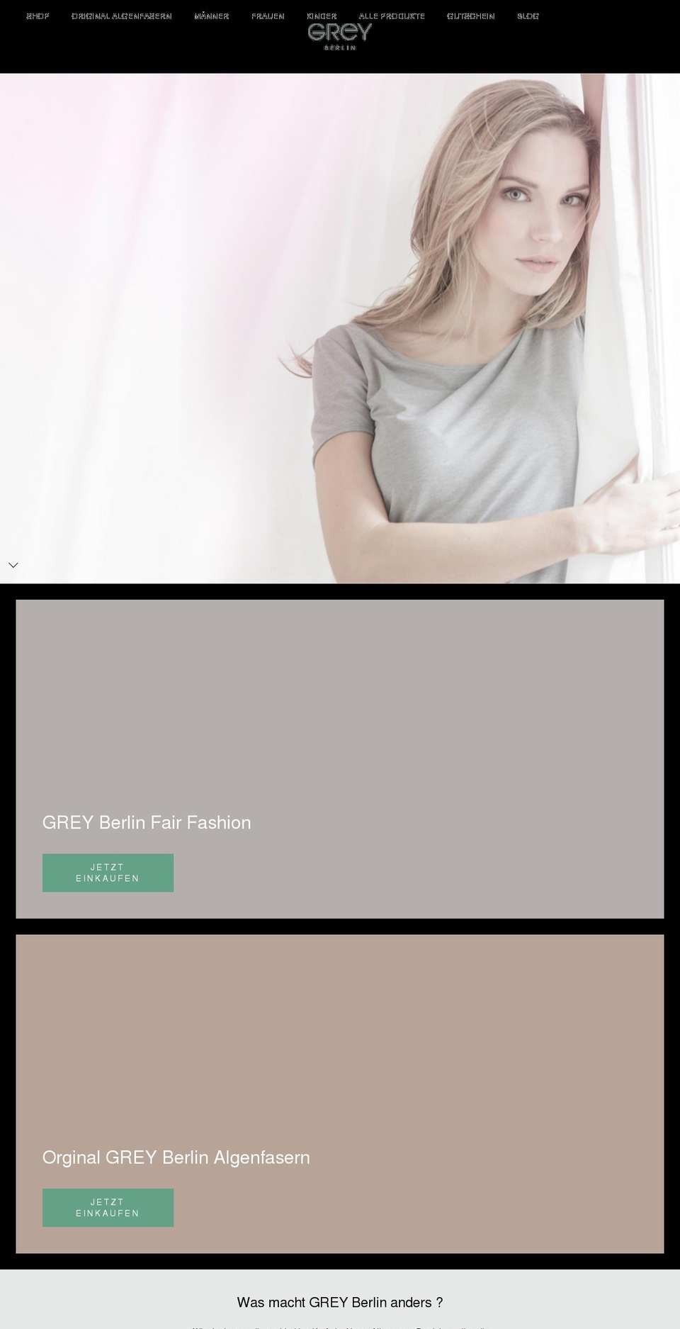 greyberlin.de shopify website screenshot