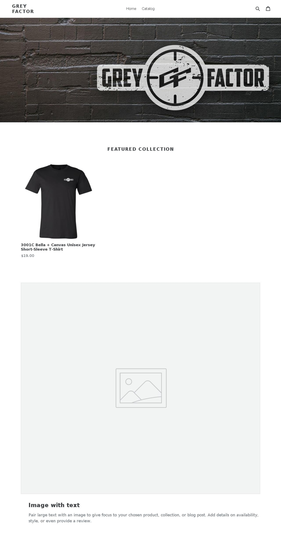 greyfactor.com — Shopify storefront screenshot