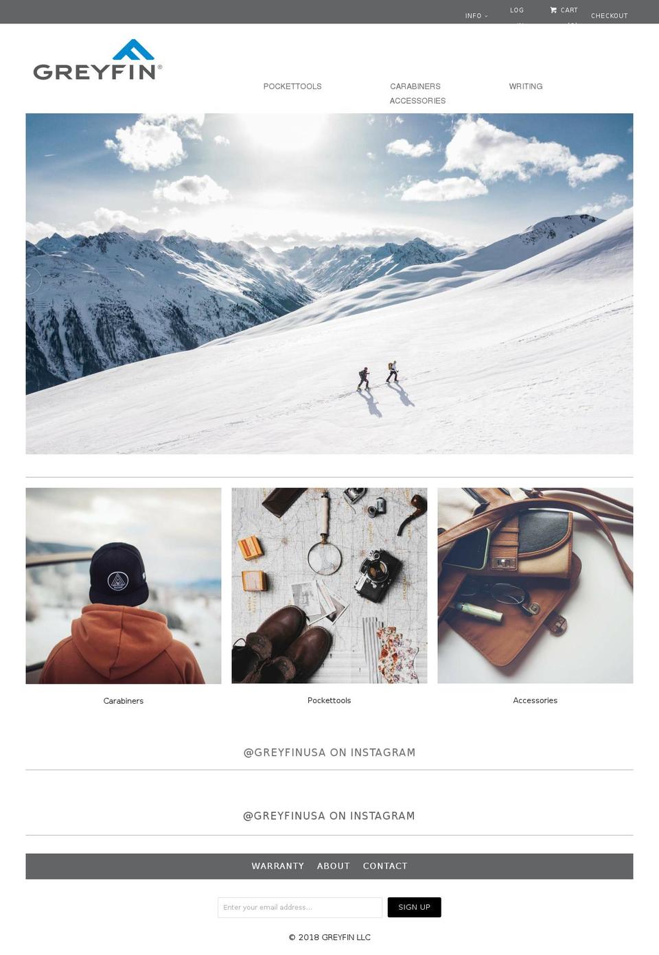greyfin.com — Shopify storefront screenshot