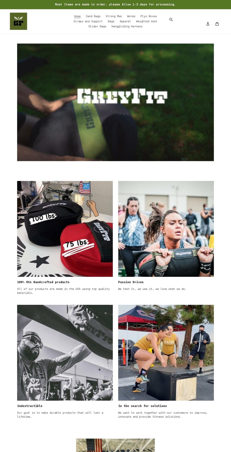 greyfitusa.com shopify website screenshot