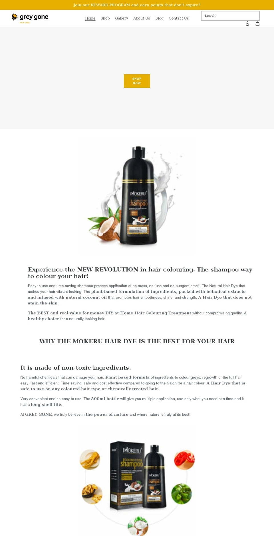 greygone.com.au shopify website screenshot