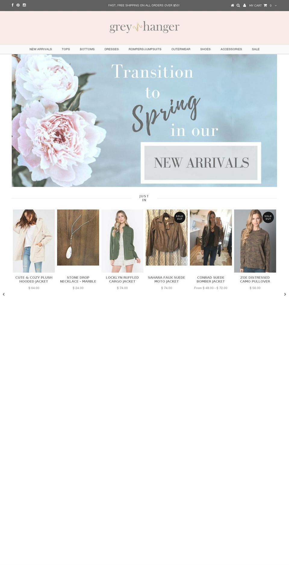 greyhanger.com — Shopify storefront screenshot