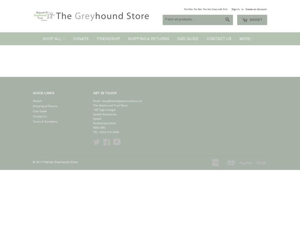 greyhoundtruststore.com shopify website screenshot