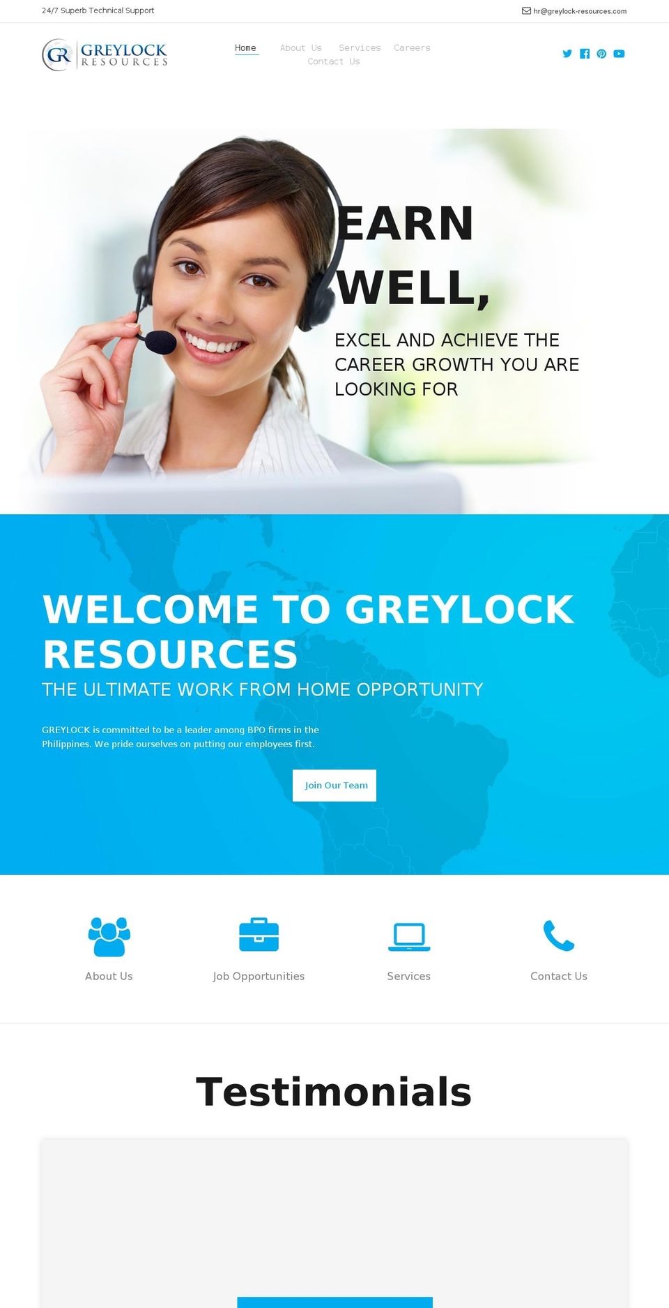Timber Shopify theme site example greylock-resources.com