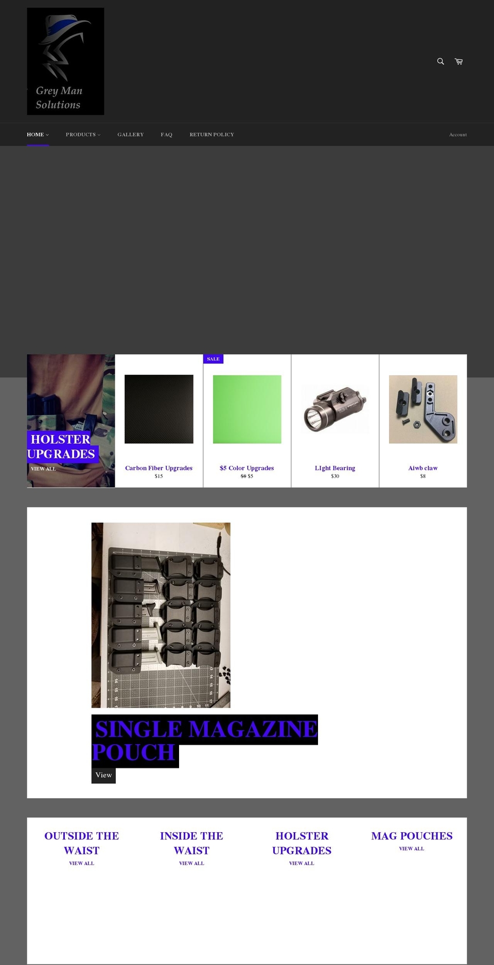greymansolutions.net shopify website screenshot