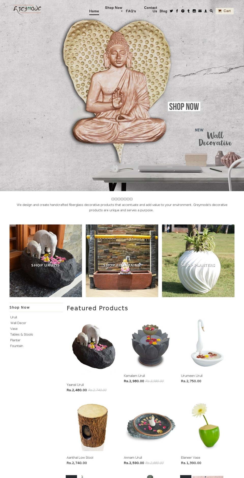 Kalles Shopify theme site example greymode.in