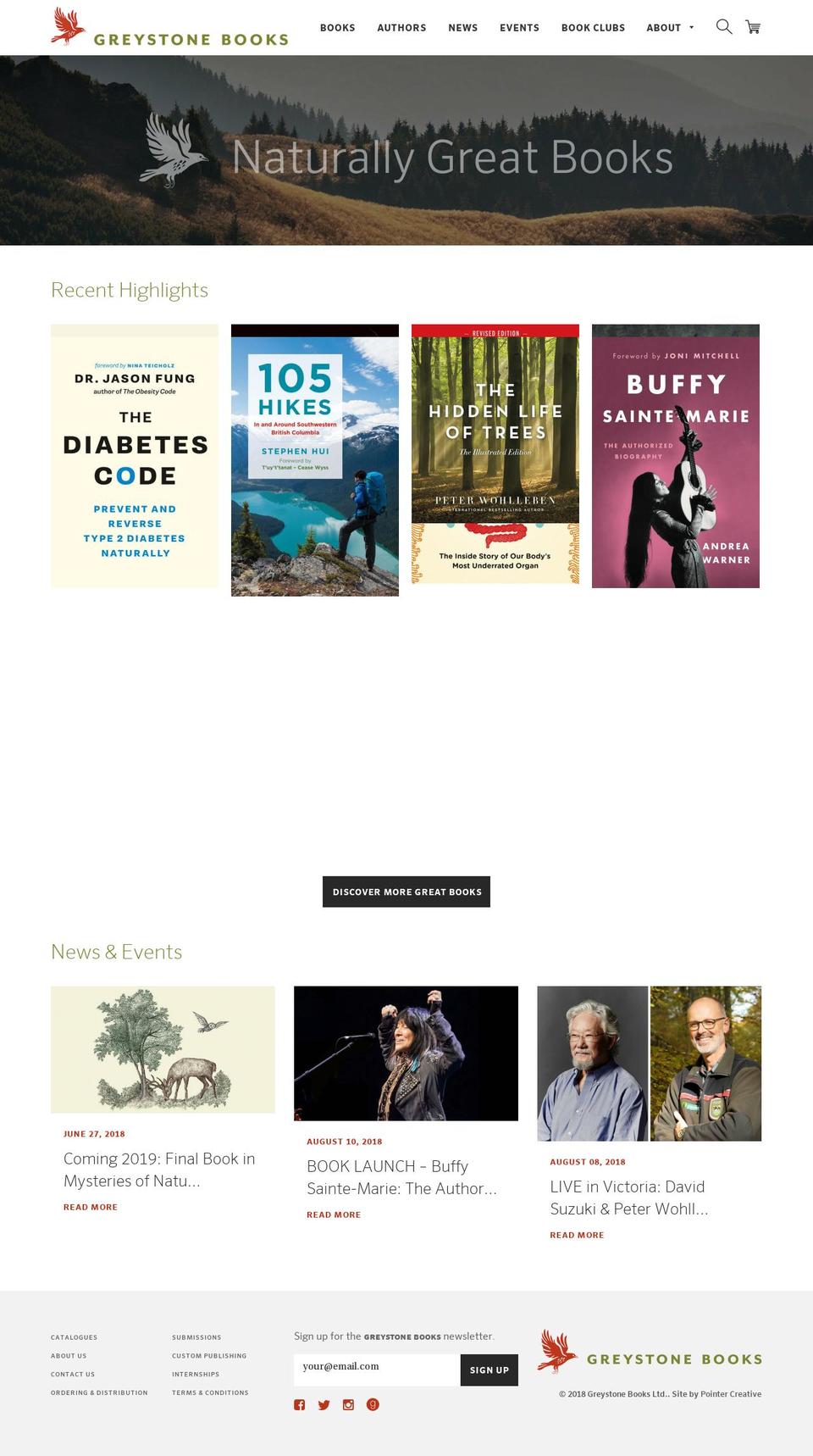 greystonebooks.ca shopify website screenshot