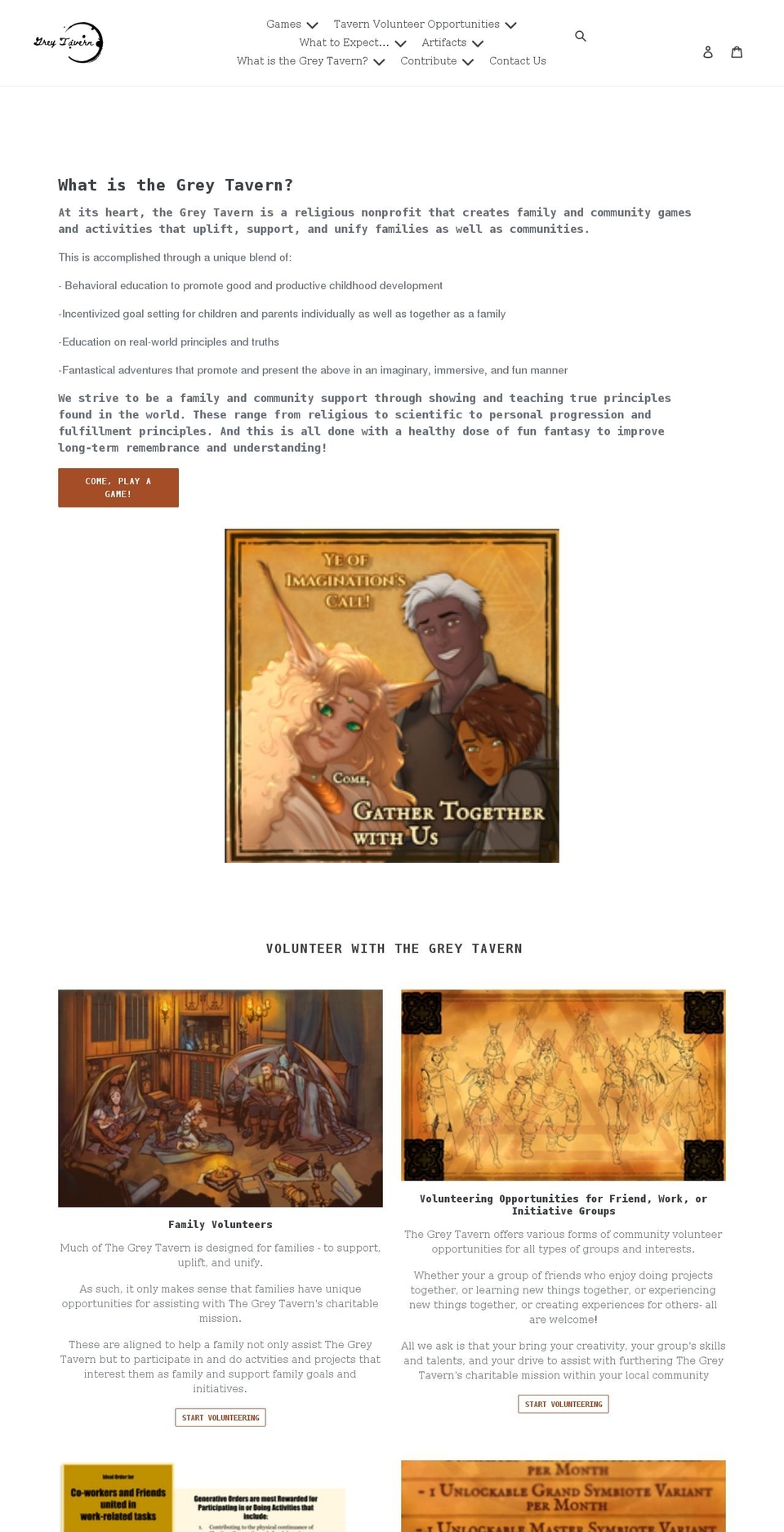 greytavern.com shopify website screenshot