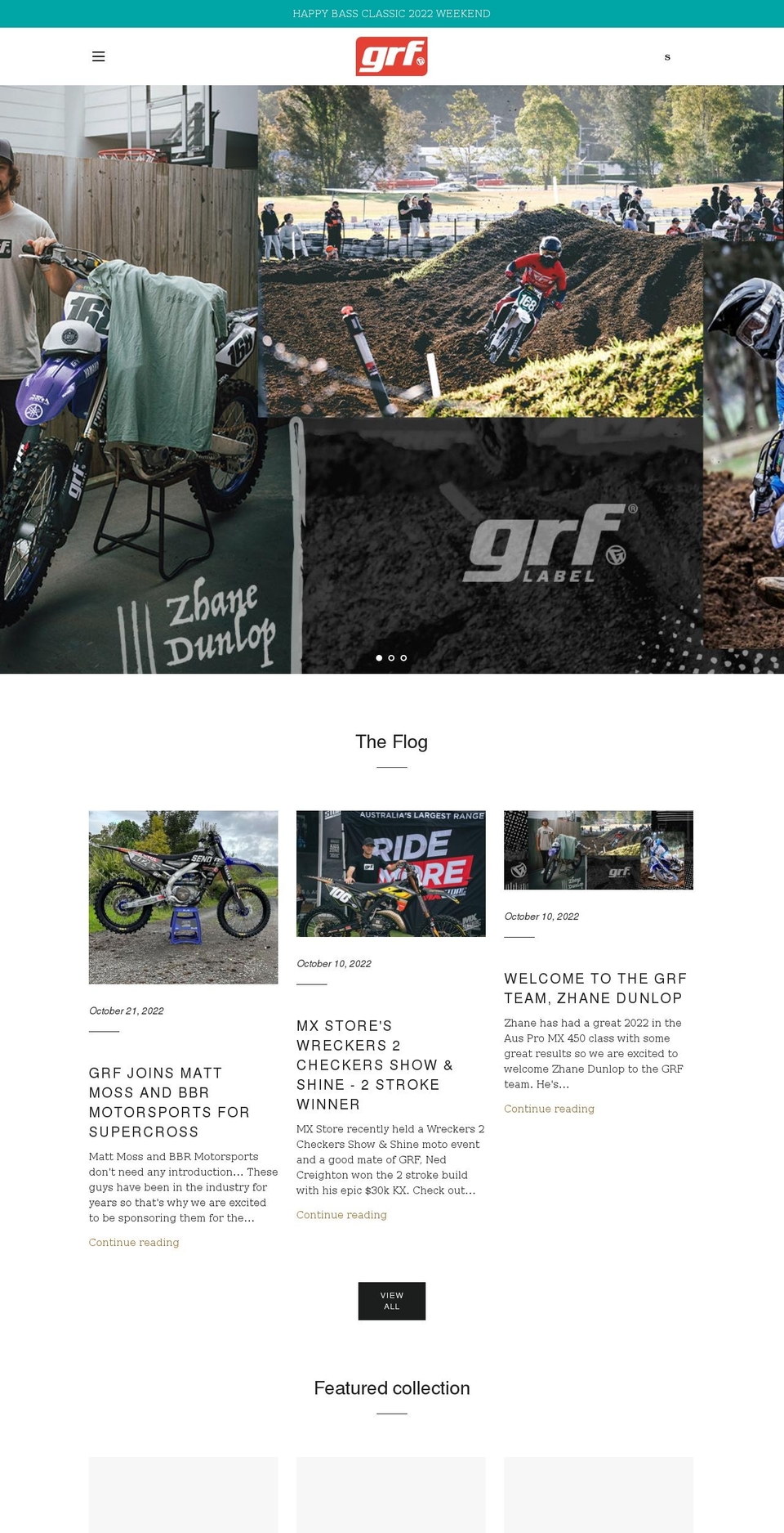 grflabel.com — Shopify storefront screenshot